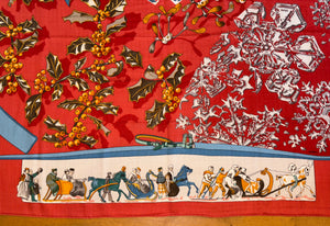 Hermes Cashmere and Silk GM Shawl “Neige d’Antan” by Cathy Latham 140
