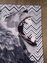 Load image into Gallery viewer, Hermes Cashmere and Silk GM Shawl “Roaaaaar!” by Alice Shirley.