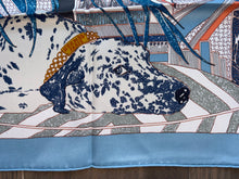 Load image into Gallery viewer, Hermes Vintage Silk Scarf «Rendez-Vous Chez Hermès» by Carine Brancowitz