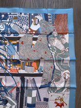 Load image into Gallery viewer, Hermes Vintage Silk Scarf «Rendez-Vous Chez Hermès» by Carine Brancowitz