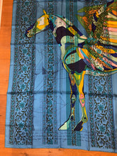 Load image into Gallery viewer, Hermes Silk Shawl “Le Pegase d’Hermes Au Bloc” 140