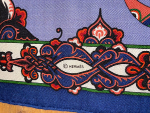 Hermes Cashmere and Silk GM Shawl “Lettres d’Erevan” by Karen Petrossian 140.