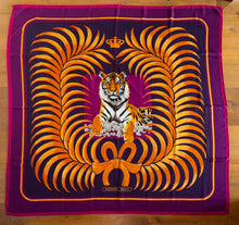 Load image into Gallery viewer, Hermes Cashmere/Silk GM Shawl “Tigre Royal” 140.
