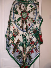 Load image into Gallery viewer, Hermes Cashmere/Silk Shawl “Kachinas” by Kermit Oliver 140