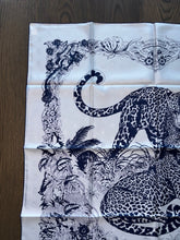Load image into Gallery viewer, Hermes Silk Twill Jacquard Scarf “Tatouage Jungle Love” by Robert Dallet.