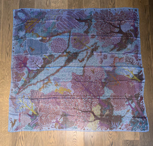 Hermes Silk Mousseline GM Shawl “DANS UN JARDIN ANGLAIS” by Alice Shirley 140