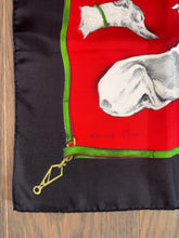 Load image into Gallery viewer, Hermes Silk Twill Scarf «Les Levriers» by Xavier de Poret.