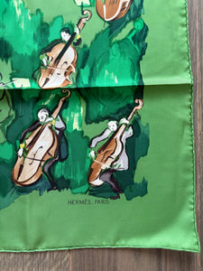 Hermes Silk Scarf “Concerto” Louis Clerc.