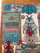 Load image into Gallery viewer, Hermes Cashmere/Silk Shawl “Parures de Samourais” by Aline Honore 140