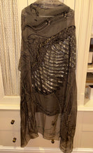 Load image into Gallery viewer, Exceptional beaded Hermès silk chiffon shawl “Le Pegase Lumiere” 140