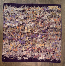 Load image into Gallery viewer, Hermes Cashmere and Silk GM Shawl “Pele-Mele” by Philippe Dumas.