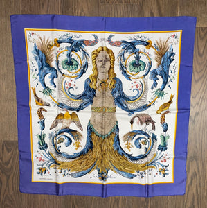 Hermes Silk Twill Scarf “Ceres” by Francoise Faconnet.