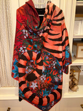 Load image into Gallery viewer, Hermes Cashmere/Silk Shawl “Tyger Tyger” by Alice Shirley 140