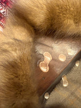 Load image into Gallery viewer, Exceptional Hermès silk mousseline shawl with sable fur “Vif Argent” by Dimitri Rybaltchenko