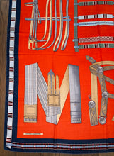 Load image into Gallery viewer, Hermes Cashmere/Silk Shawl “Lettres Equestres” 140