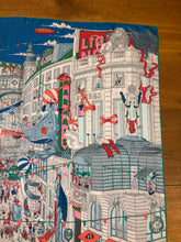Load image into Gallery viewer, Hermes Silk Scarf “Le Grand Prix Du Faubourg” by Ugo Gattoni.