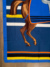 Load image into Gallery viewer, Hermes Cashmere/Silk Shawl “Cheval À La Couverture” by Jacques Eudel 140
