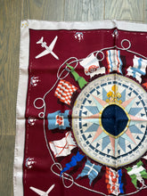 Load image into Gallery viewer, Special Edition Hermes Silk Scarf «Rose Compas for Air Algérie» by Eudel Jaques.