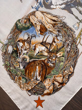 Load image into Gallery viewer, Hermes Cashmere/Silk Shawl “Fauna et Flora du Texas” by Kermit Oliver 140.