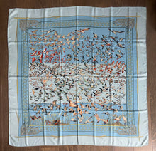 Load image into Gallery viewer, Hermes Cashmere/Silk Shawl “Libres Comme l'Air” by Annie Faivre