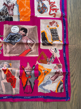 Load image into Gallery viewer, Hermes Vintage Silk Scarf “J'aime mon Carré” by Saw/Adaptation Studio
