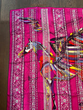 Load image into Gallery viewer, Hermes precious embroidered Silk Shawl “Pegase d’Hermes Au Bloc” 140