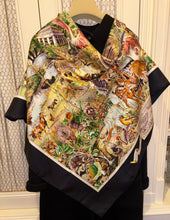 Load image into Gallery viewer, Limited edition Hermes Silk Twill Scarf “Madison Avenue” by Kermit Oliver.