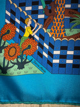 Load image into Gallery viewer, Hermes Silk Scarf “La Maison des Carres ” by Pierre Marie.