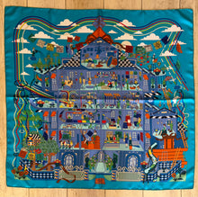 Load image into Gallery viewer, Hermes Silk Scarf “La Maison des Carres ” by Pierre Marie.