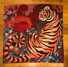 Load image into Gallery viewer, Hermes Cashmere/Silk Shawl “Tyger Tyger” by Alice Shirley 140