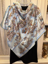 Load image into Gallery viewer, Hermes Silk Twill Scarf “Nuées Imaginaires” by Christine Henry.