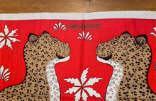 Load image into Gallery viewer, Hermes Cashmere and Silk GM Shawl «Les Leopards» by Christiane Vauzelles 140.