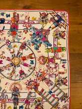 Load image into Gallery viewer, Hermes Washed Silk Scarf “Kachinas” by Kermit Oliver.