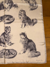 Load image into Gallery viewer, Hermes Silk Twill Scarf «Persian Cats» by Xavier de Poret.