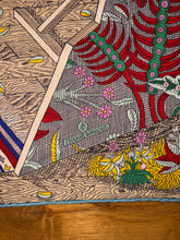 Load image into Gallery viewer, Hermes Cashmere/Silk GM Shawl “Acte III, Scene I, La Clairiere» by Edouard Baribeaud 140.