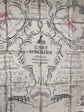 Load image into Gallery viewer, Hermes Silk Scarf «L&#39;ART D&#39;ECRIRE» by Maurice Tranchant.