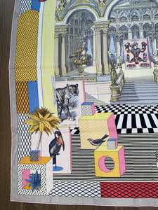 Hermes Cashmere/Silk “Grand Theatre Nouveau” by Gianpaolo Pagni 140.