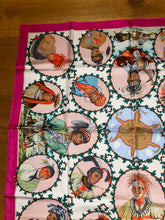 Load image into Gallery viewer, Hermes Silk Twill Scarf “Chefs Indiens” by Kermit Oliver.