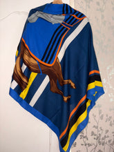 Load image into Gallery viewer, Hermes Cashmere/Silk Shawl “Cheval À La Couverture” by Jacques Eudel 140