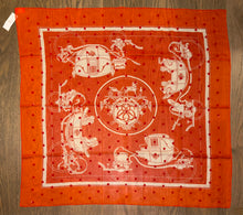Load image into Gallery viewer, Hermes Beaded Silk Mousseline Scarf Ex Libris Au Pois Couture