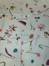 Load image into Gallery viewer, Hermes Cashmere and Silk GM Shawl “Fleurs et Plumes” by Leigh P. Cook 140.