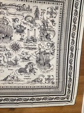 Load image into Gallery viewer, Hermes Cashmere and Silk GM Shawl “Tatouages Marins Bandana” by Sophie Koechlin 140.