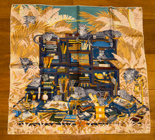 Load image into Gallery viewer, Hermes Silk Twill Double Sided Scarf Les 12 Leopards by Jin Kwon