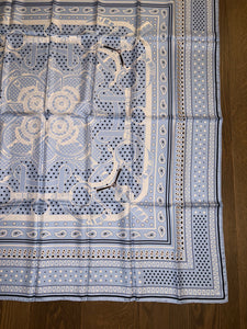 Hermes Silk GM Shawl “Eperon d’Or Bandana” by Henri d’Origny 140.