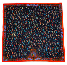 Load image into Gallery viewer, Rare Highly Collectible Hermes Cashmere and Silk GM Shawl “Lettres d’Erevan” by Karen Petrossian 140.