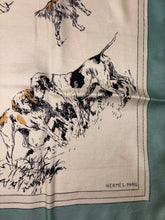 Load image into Gallery viewer, Hermes Silk Scarf «Race de chiens de chasse lI » by Karl Reille.