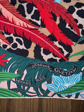 Load image into Gallery viewer, Hermes Cashmere and Silk GM Shawl “Jaguar Quetzal” by Alice Shirley 140.