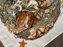 Load image into Gallery viewer, Hermes Cashmere/Silk Shawl “Fauna et Flora du Texas” by Kermit Oliver 140.