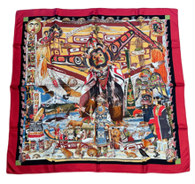 Load image into Gallery viewer, Hermes Silk Twill Scarf “Tsitsika” by Kermit Oliver.