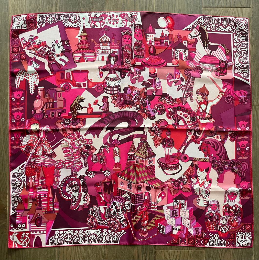 Hermes Silk Twill Scarf “Zabavushka